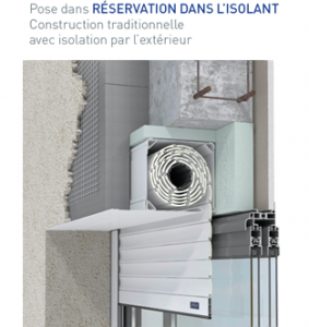 Volets roulants avec isolation thermique par l’extérieur