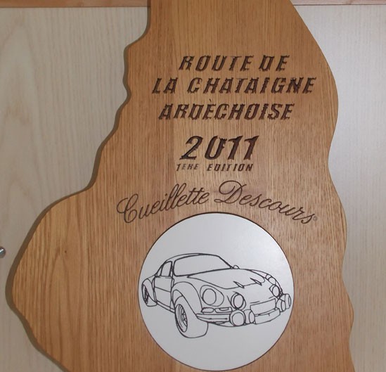 Trophée réalisé en bois